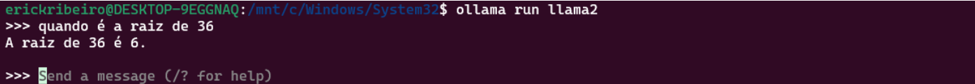 Executando o modelo LLama 2 localmente com Ollama