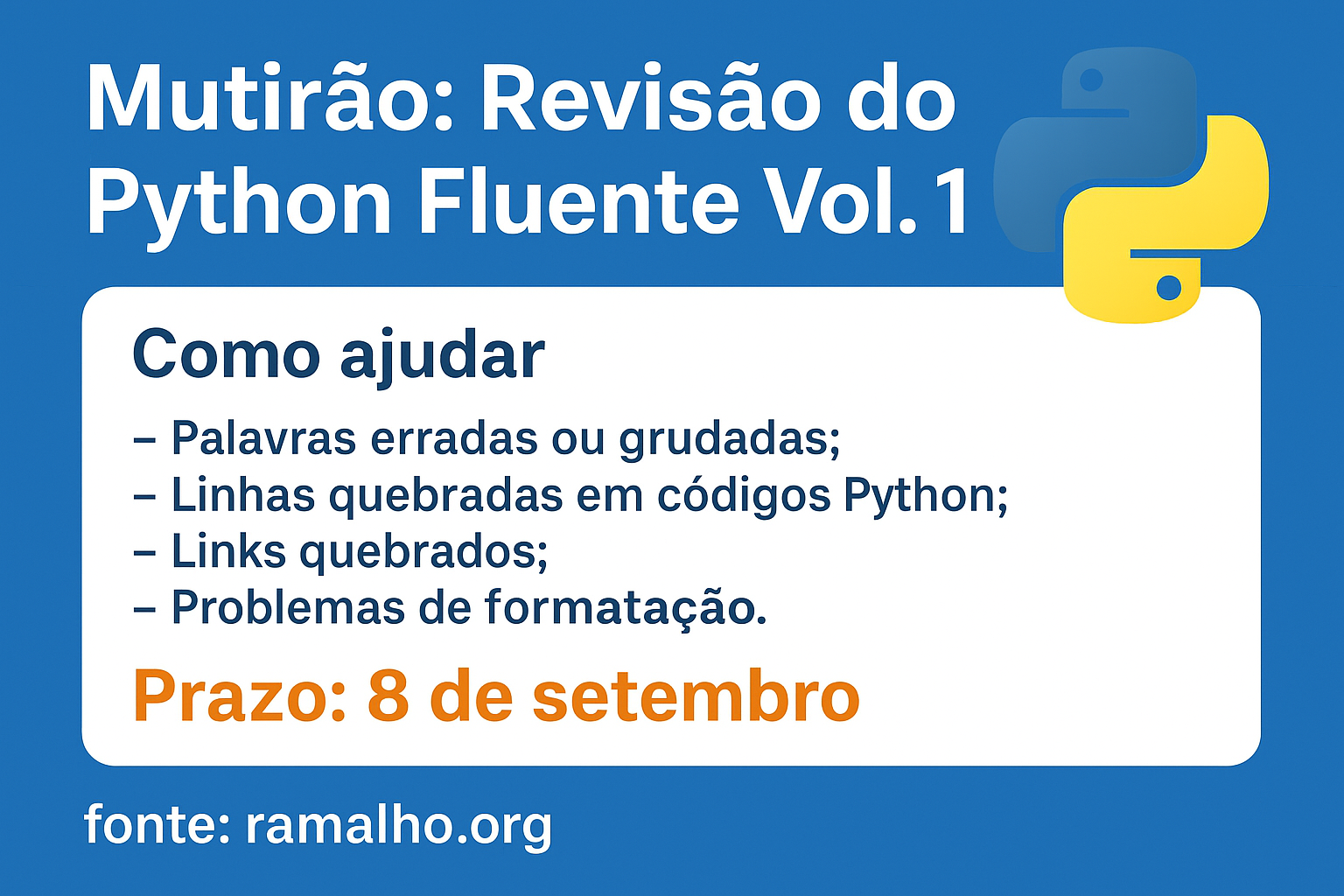 Mutirão para Revisão do Python Fluente Vol